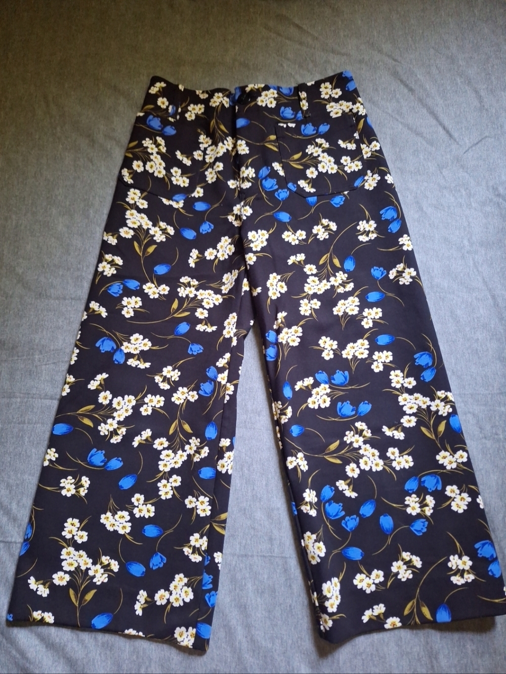 Maeve By Anthropologie The Collette Wide Leg Floral Pants Size 29 Petite - Picture 3 of 16